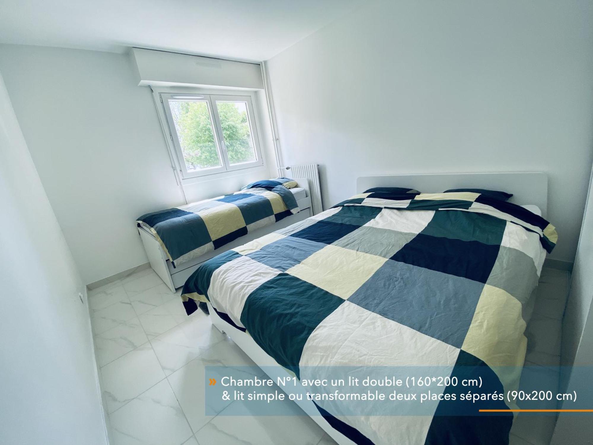Appartement Parisien Neuf, Moderne Avec Une Grande Salon, 2 Chambres, 4 Lits, Parking Gratuit, 15Min De Paris Et 13 Min Aeroport Orly Vitry-sur-Seine Luaran gambar